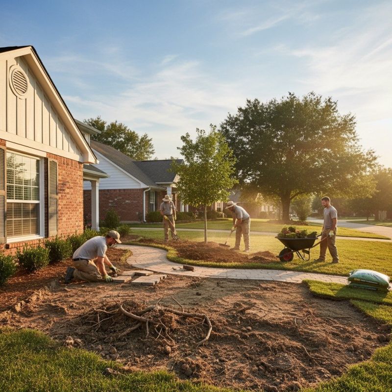 Local Lawn Erosion Repair pros at work